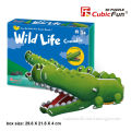 Cubicfun 3D Puzzle Pet Toys with Crocodile Design for Children to play